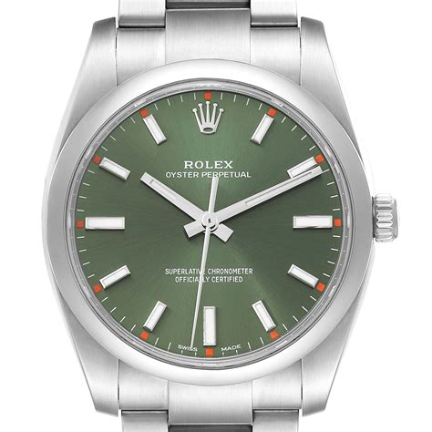 rolex oyster perpetual 34mm green|rolex oyster perpetual price list.